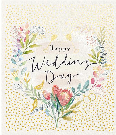 Ling Design Card - Floral Heart Wedding
