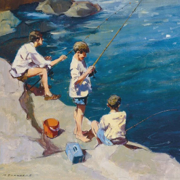 Classics Card - Boys Fishing