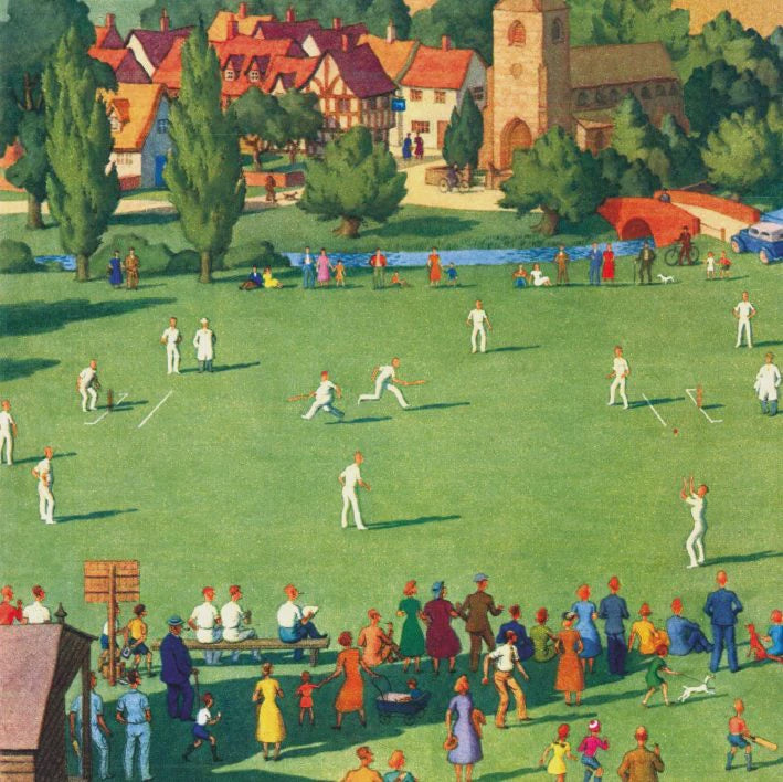 Classics Card - Cricket on the Village Green