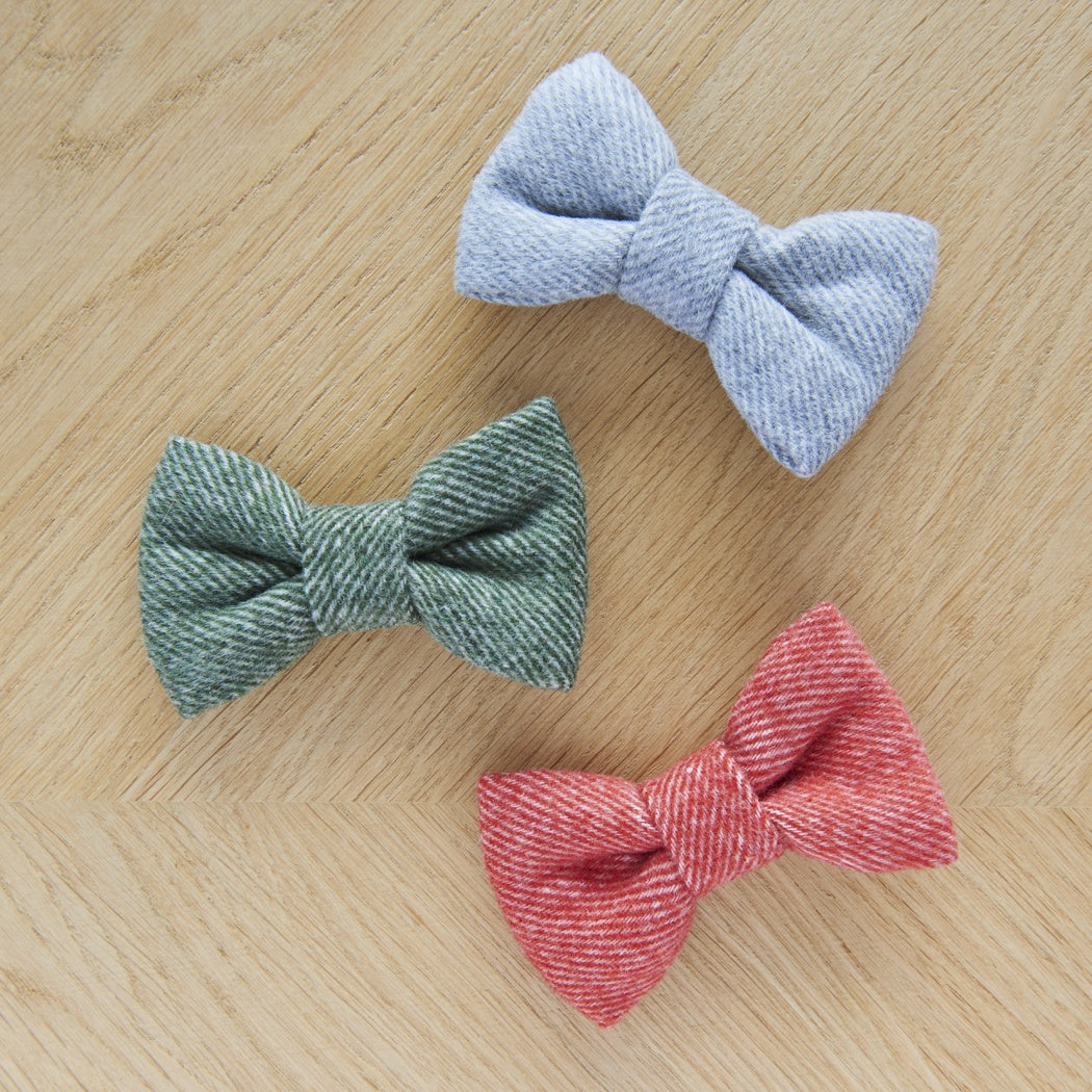 Dog Bow Tie - Orange Tweed - Sweet William