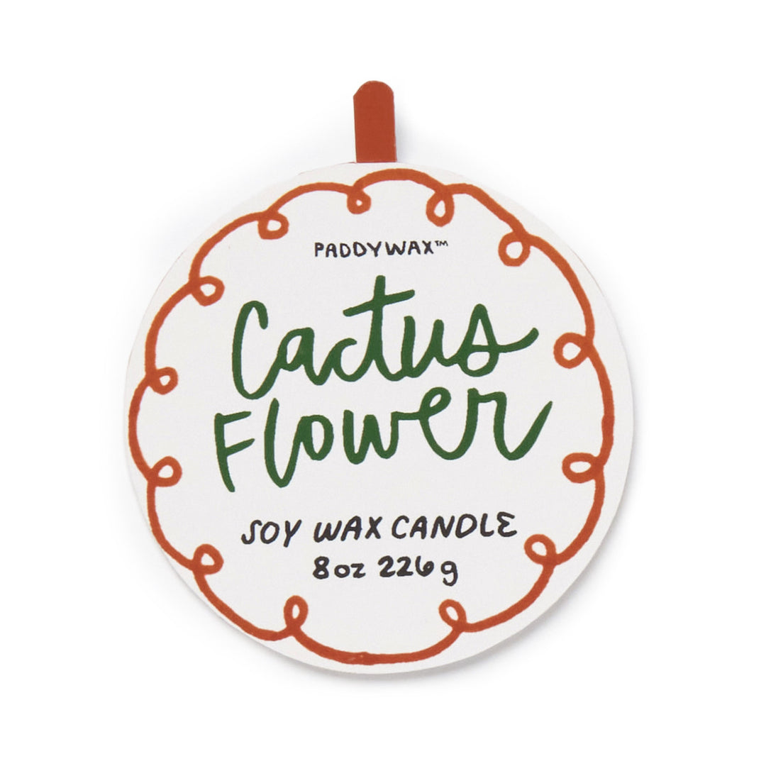 Paddywax 8oz Ceramic Candle Flower -  Cactus Flower