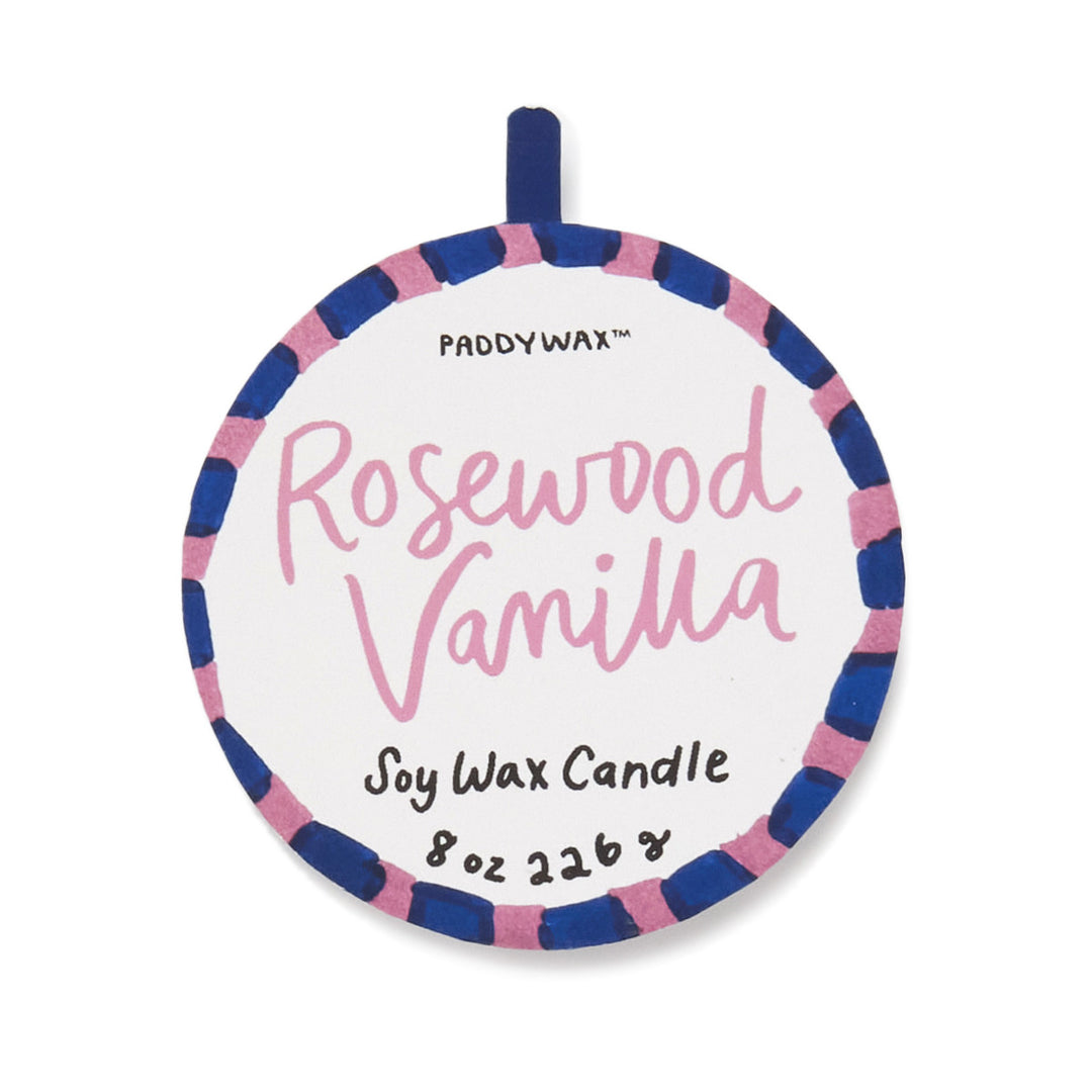 Paddywax 8oz Ceramic Candle Hearts - Rosewood Vanilla