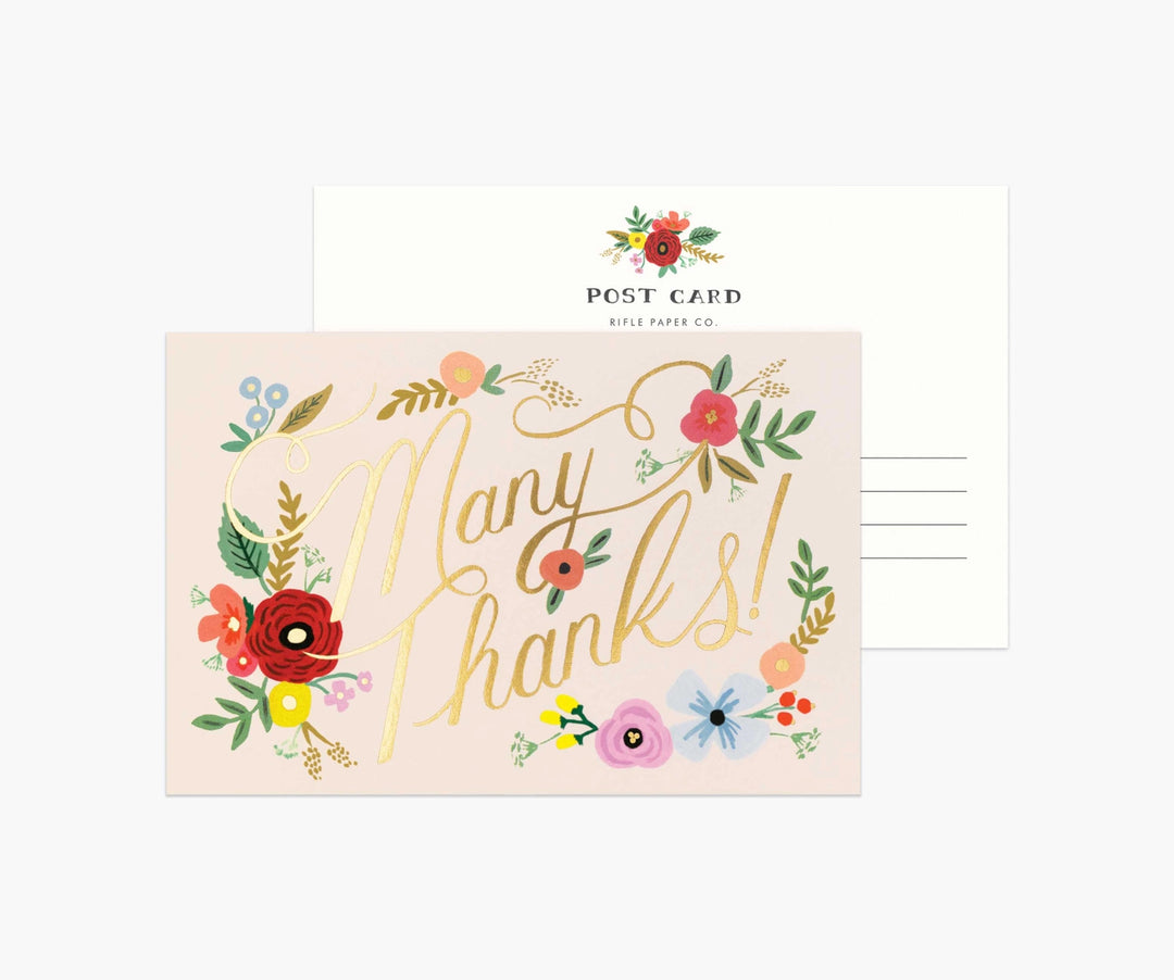 Postcards - Pack of 10 - Bouquet Thanks