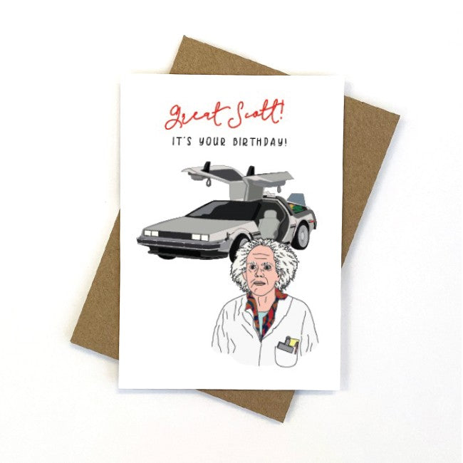 Birthday Card - Back to the Future - Candle Bark Creations
