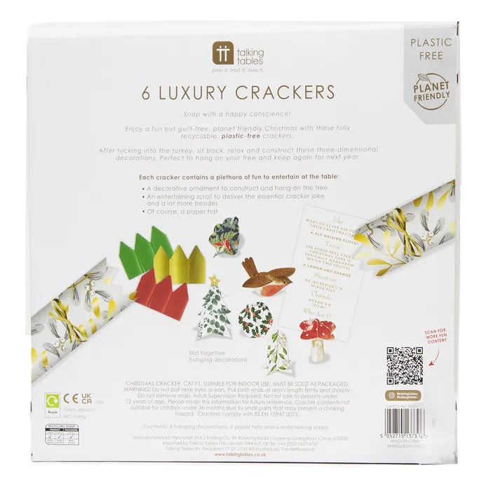 Mini Christmas Cracker - Botanical Mistletoe - Paperie
