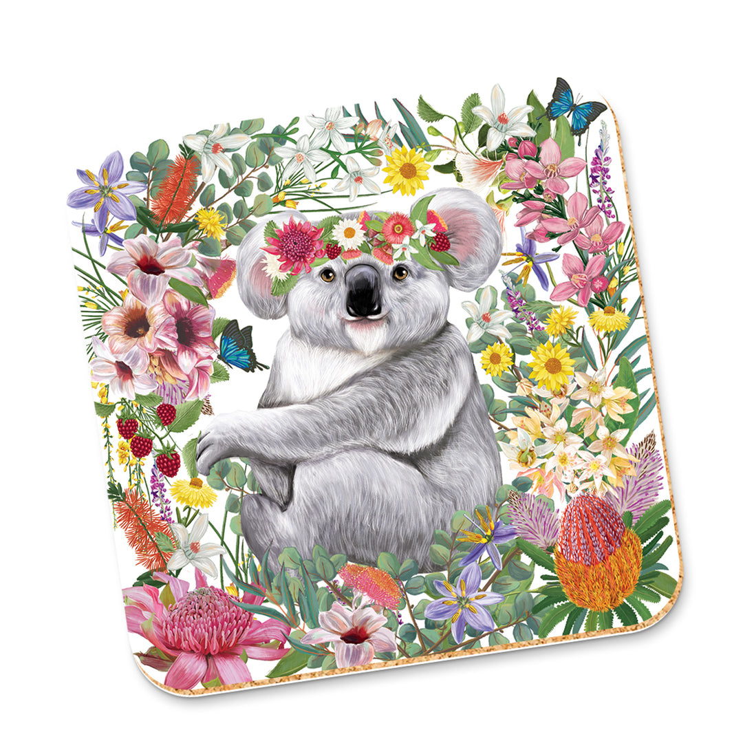 Cork Coaster - Enchanted Garden Koala - La La Land