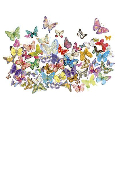 Card - Rainbow Butterflies