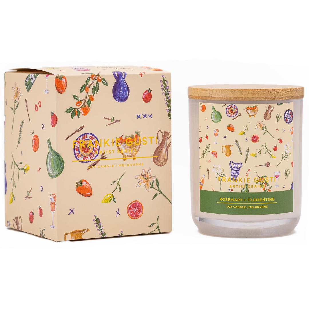 Frankie Gusti Candle - Rosemary + Clementine