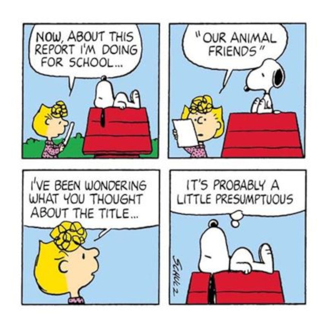 Peanuts Card - Animal Friends