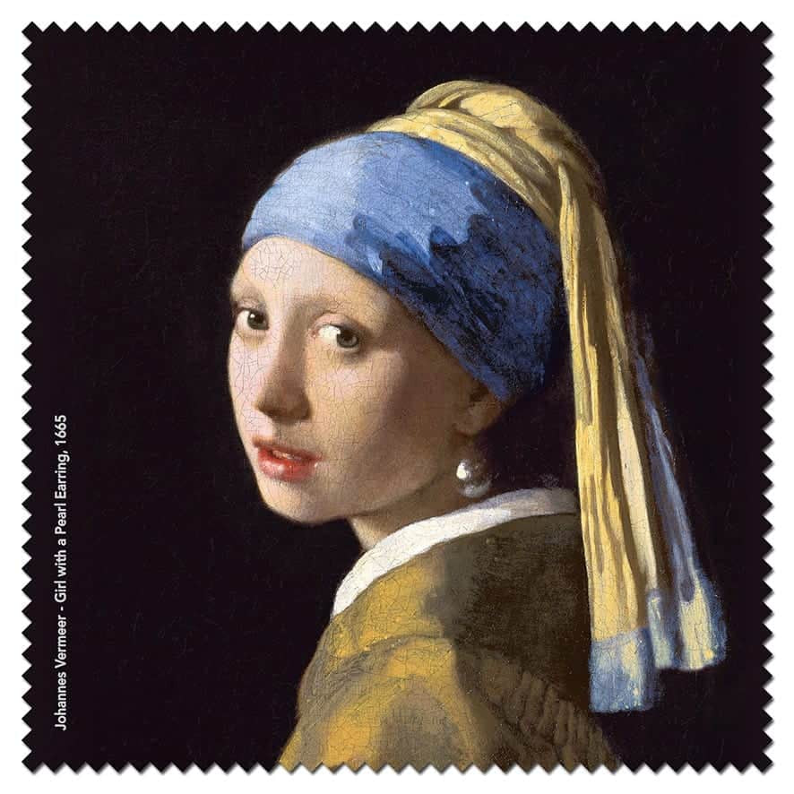 Microfibre Cleaning Cloth - Girl with a Pearl Earring by Johannes Vermeer