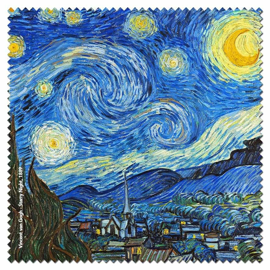 Microfibre Cleaning Cloth - Starry Night, 1889 by Vincent Van Gogh