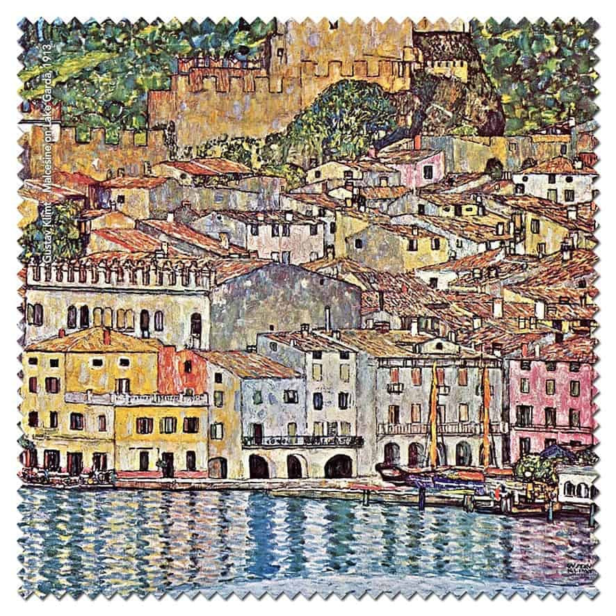 Microfibre Cleaning Cloth - Malcesine on Lake Garda by Gustav Klimt