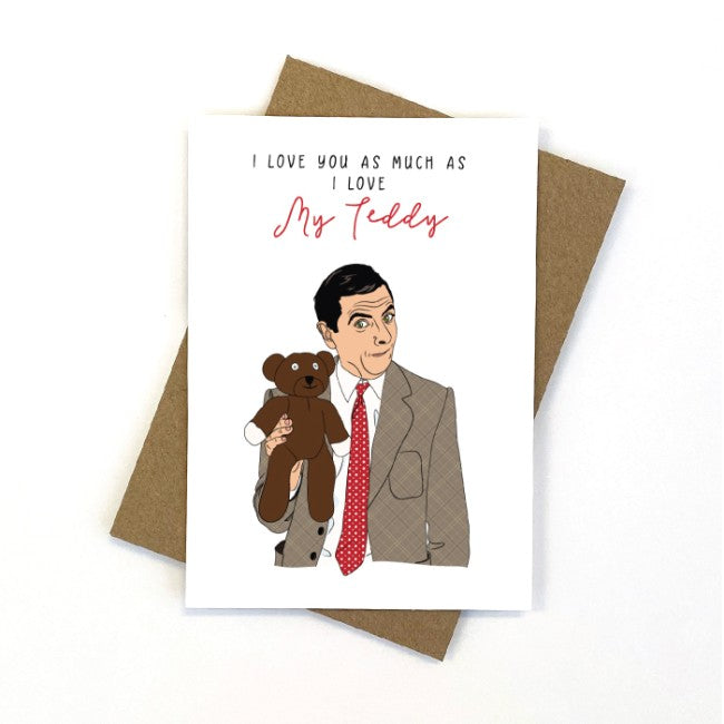 Birthday Card - Mr Bean Love - Candle Bark Creations