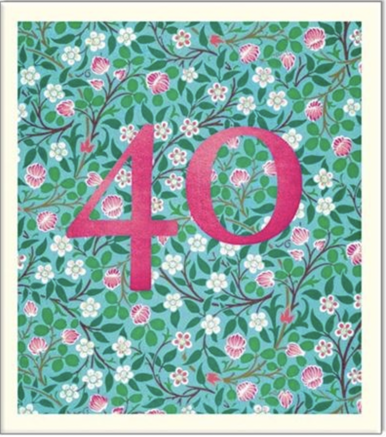 Pigment Card - 40th Birthday