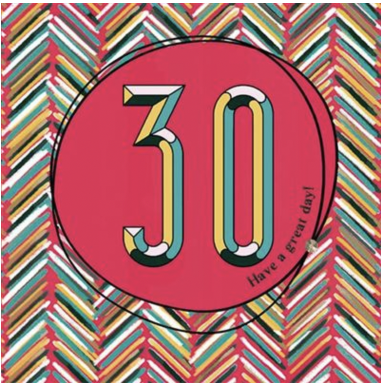 Confetti & Sprinkles Card - 30 Birthday
