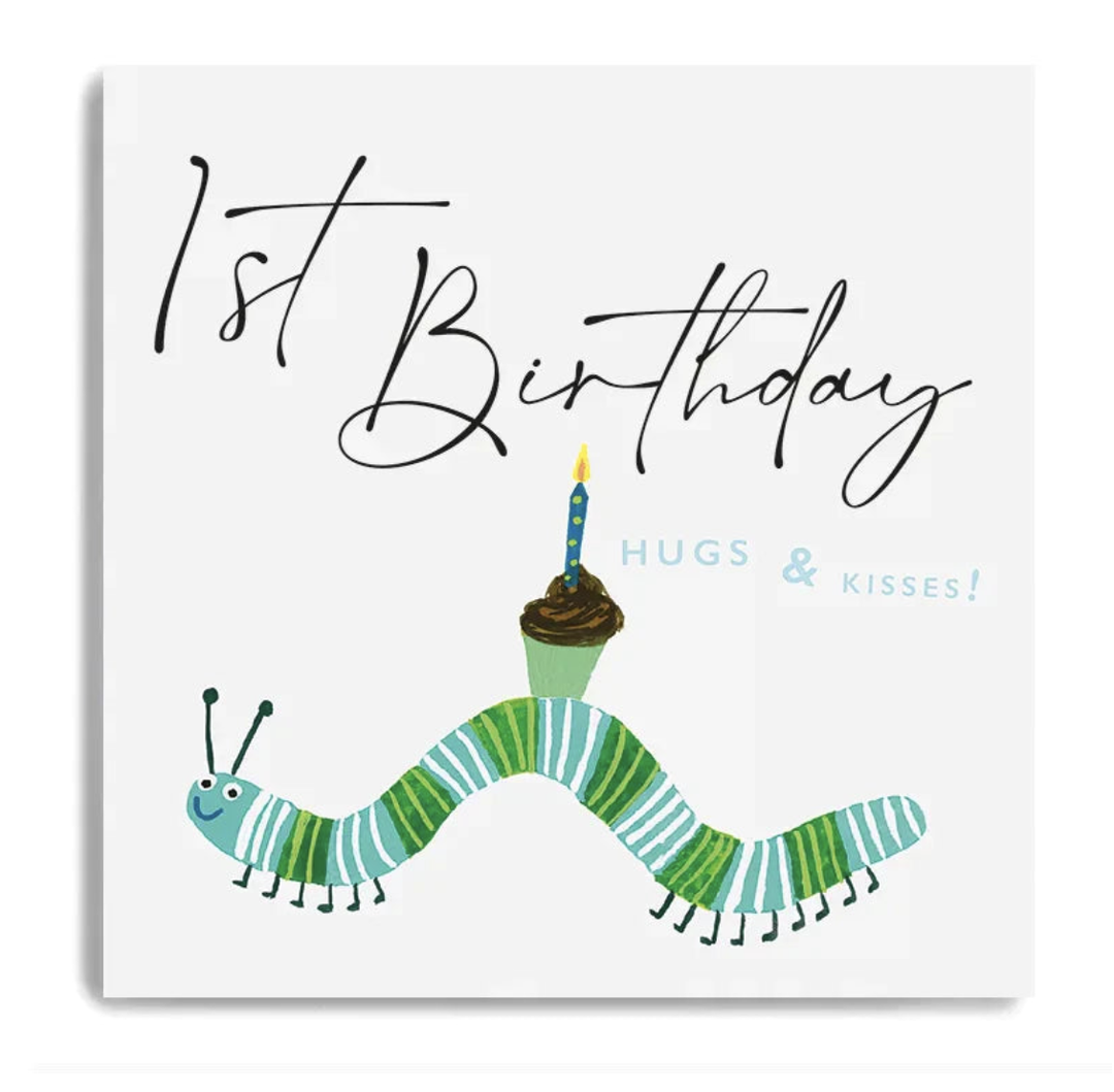 Serendipity Card - 1st Birthday Caterpillar