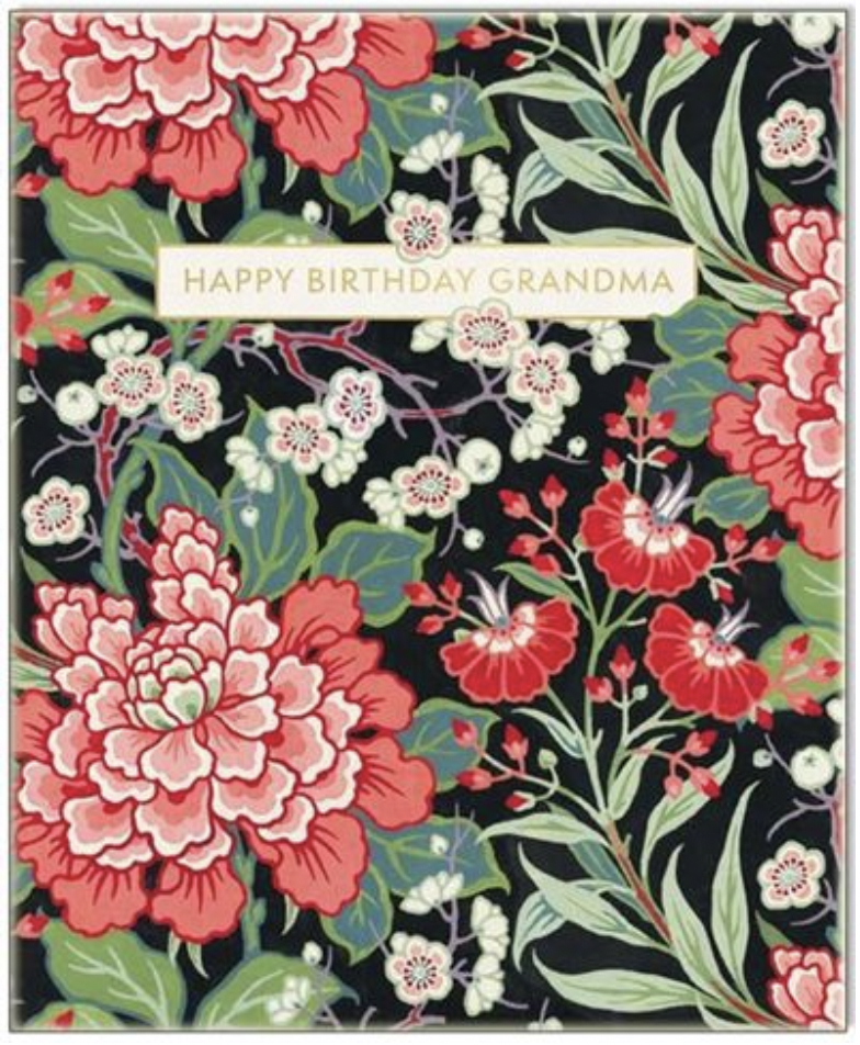 V&A Card - Happy Birthday Grandma