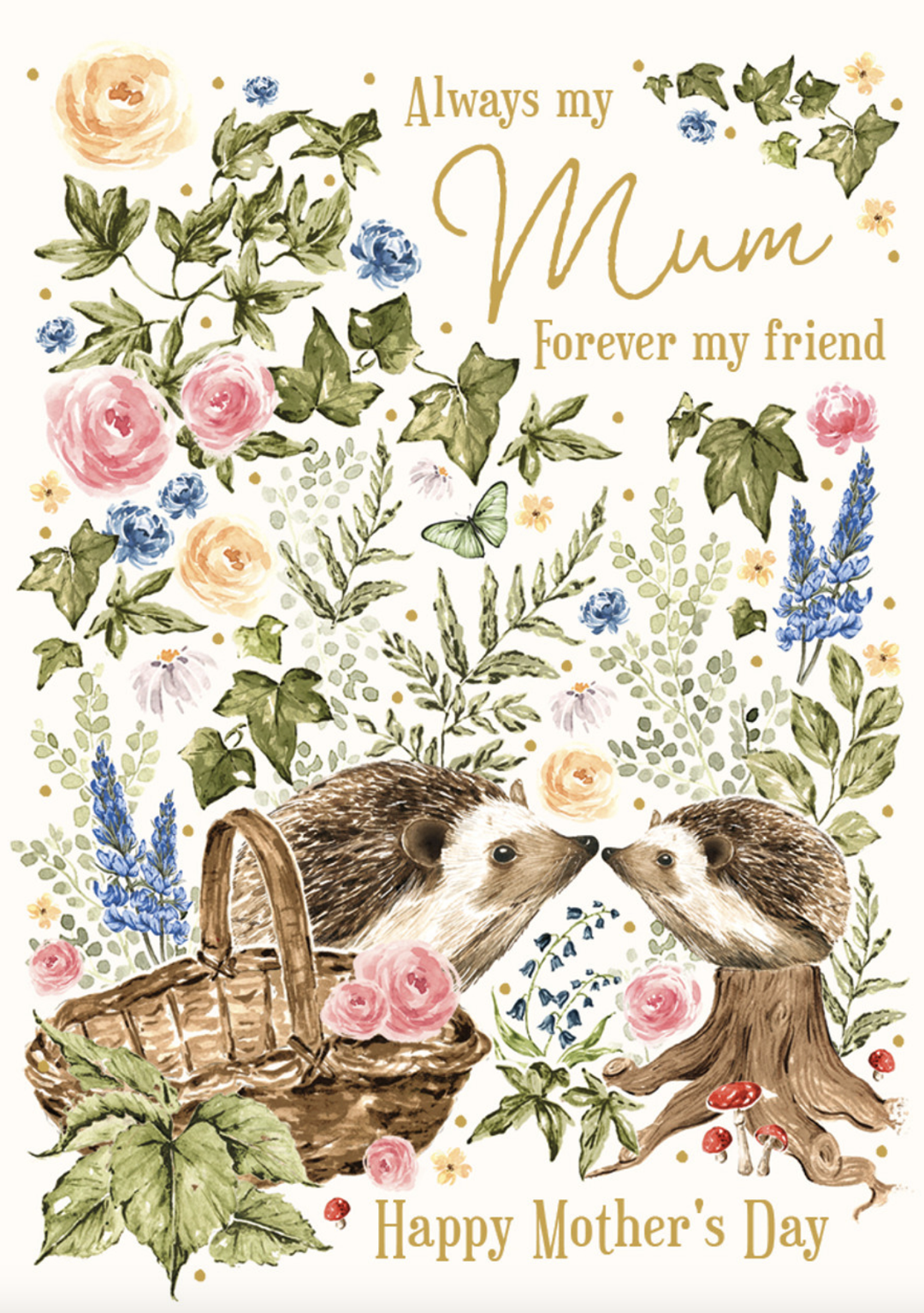 Blossom Wood Card - Always my Mum Forever my Friends