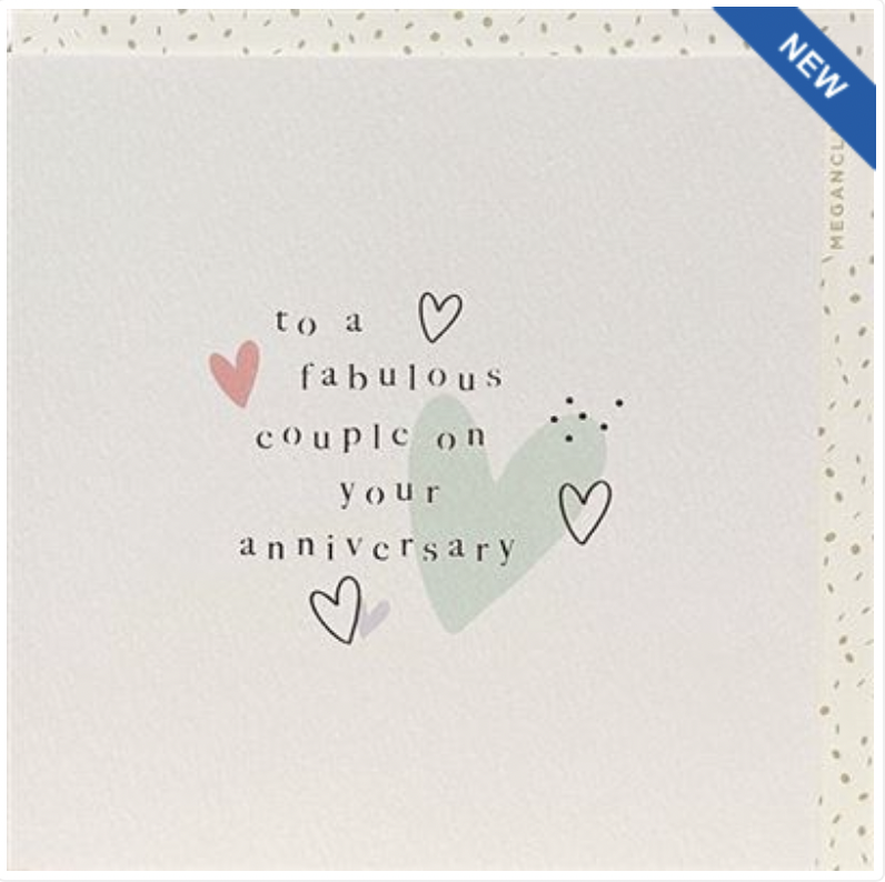 Dew Drops Card - Couple Anniversary