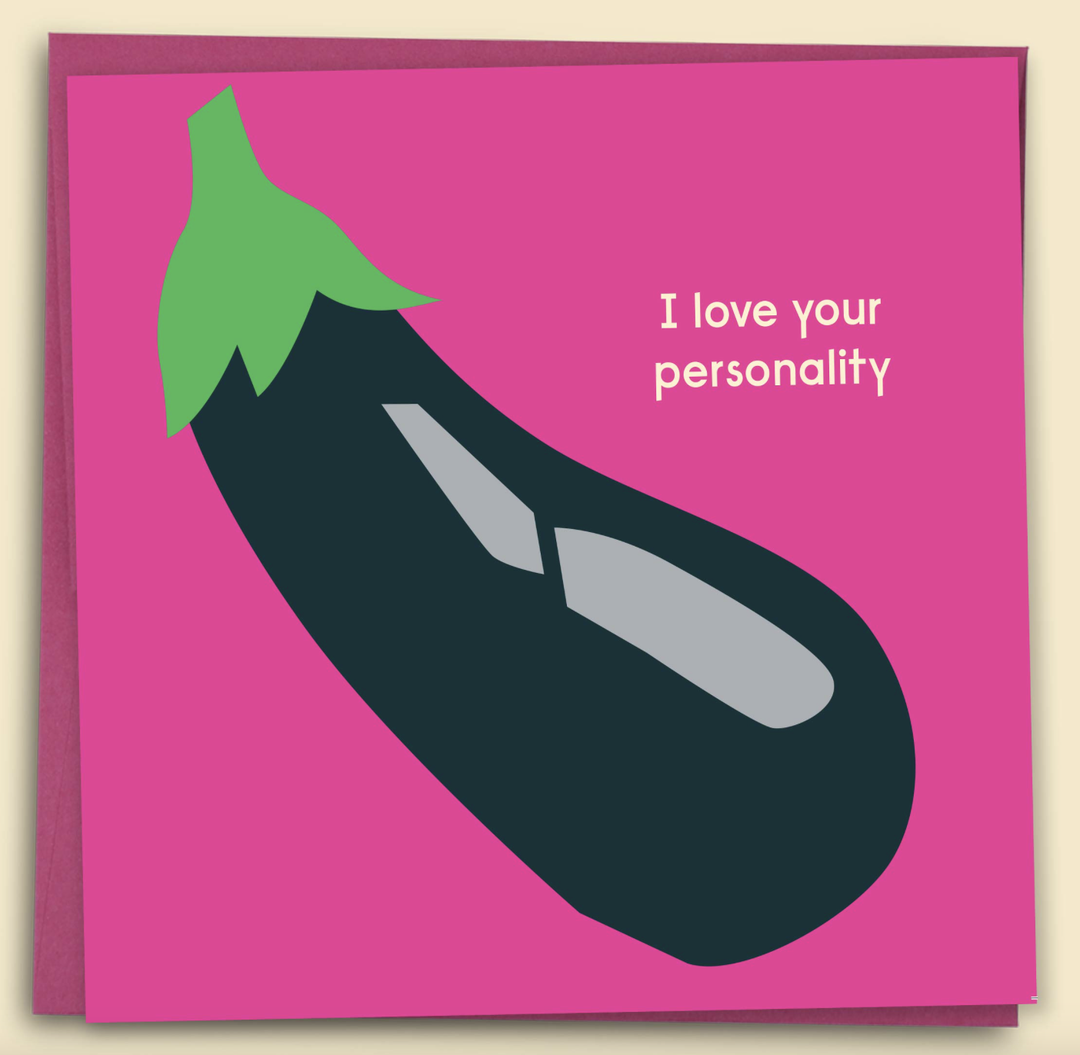 Card - I Love Your Personality (Aubergine)