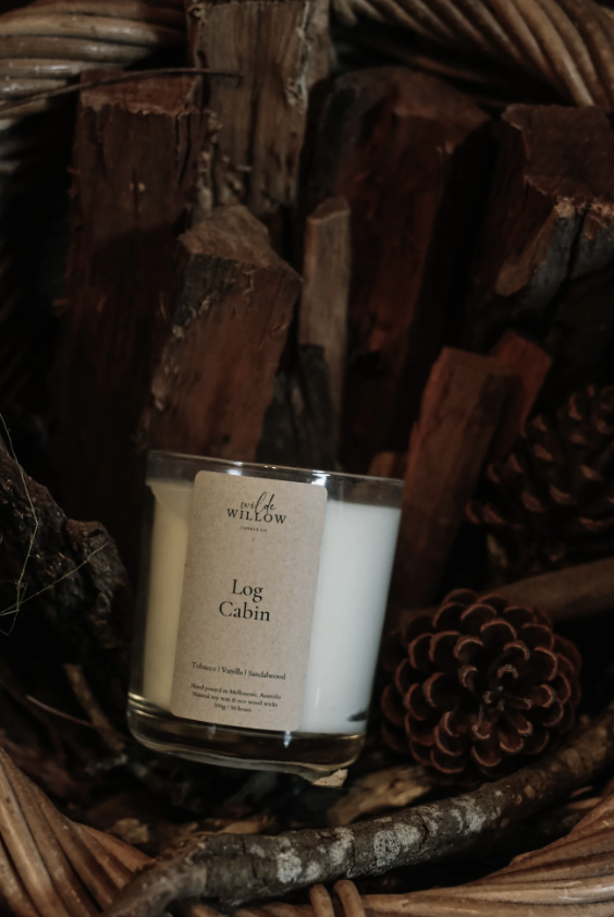 Candle -  Log Cabin