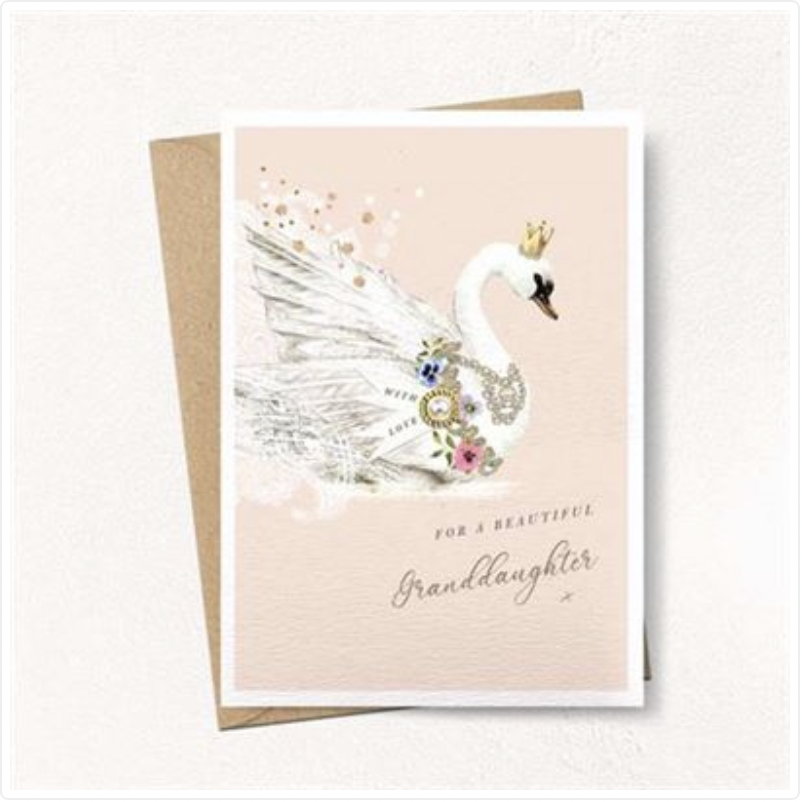 Card - Swan Granddaughter