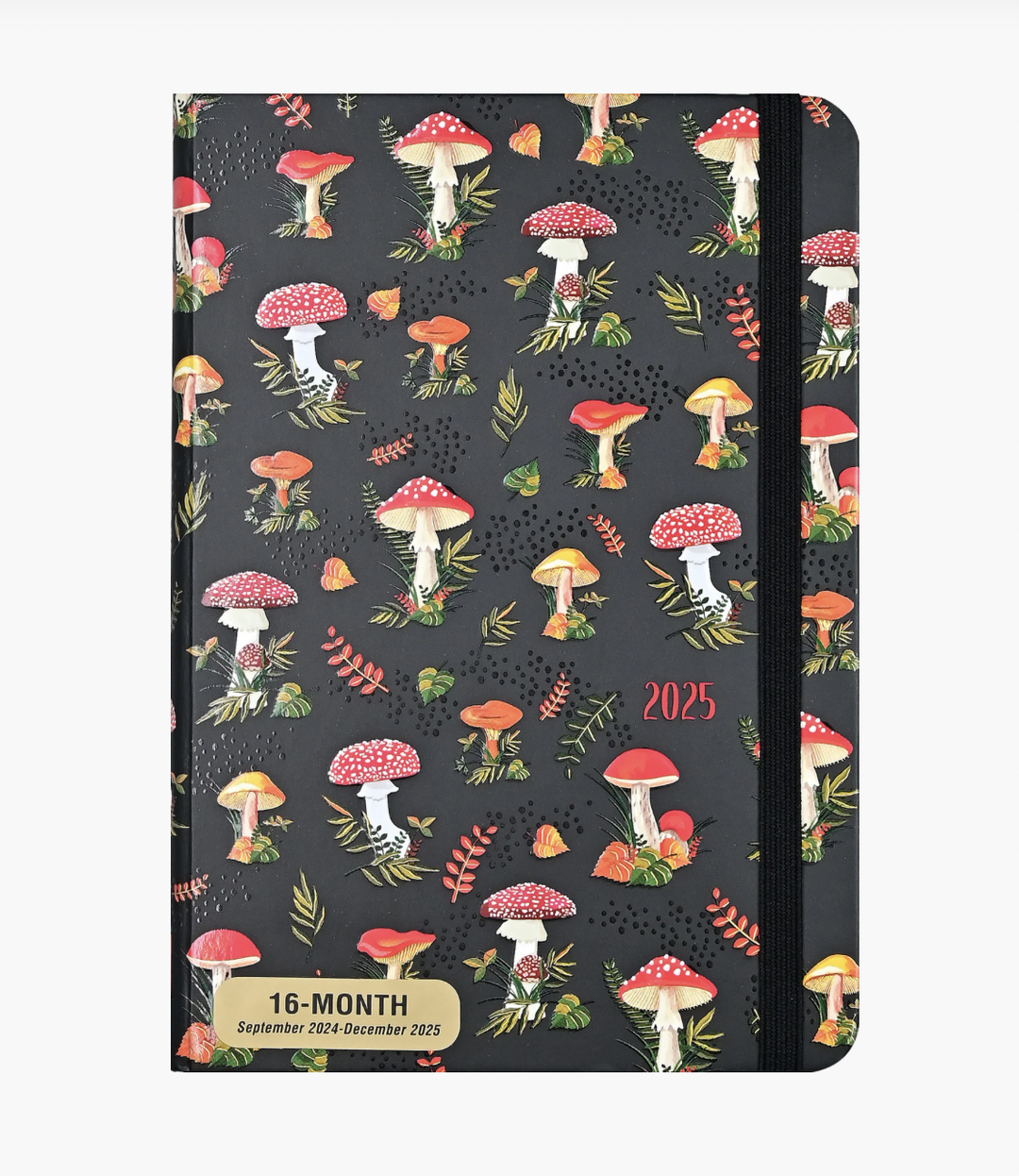 2025 Weekly Diary - Mushrooms 16 Month