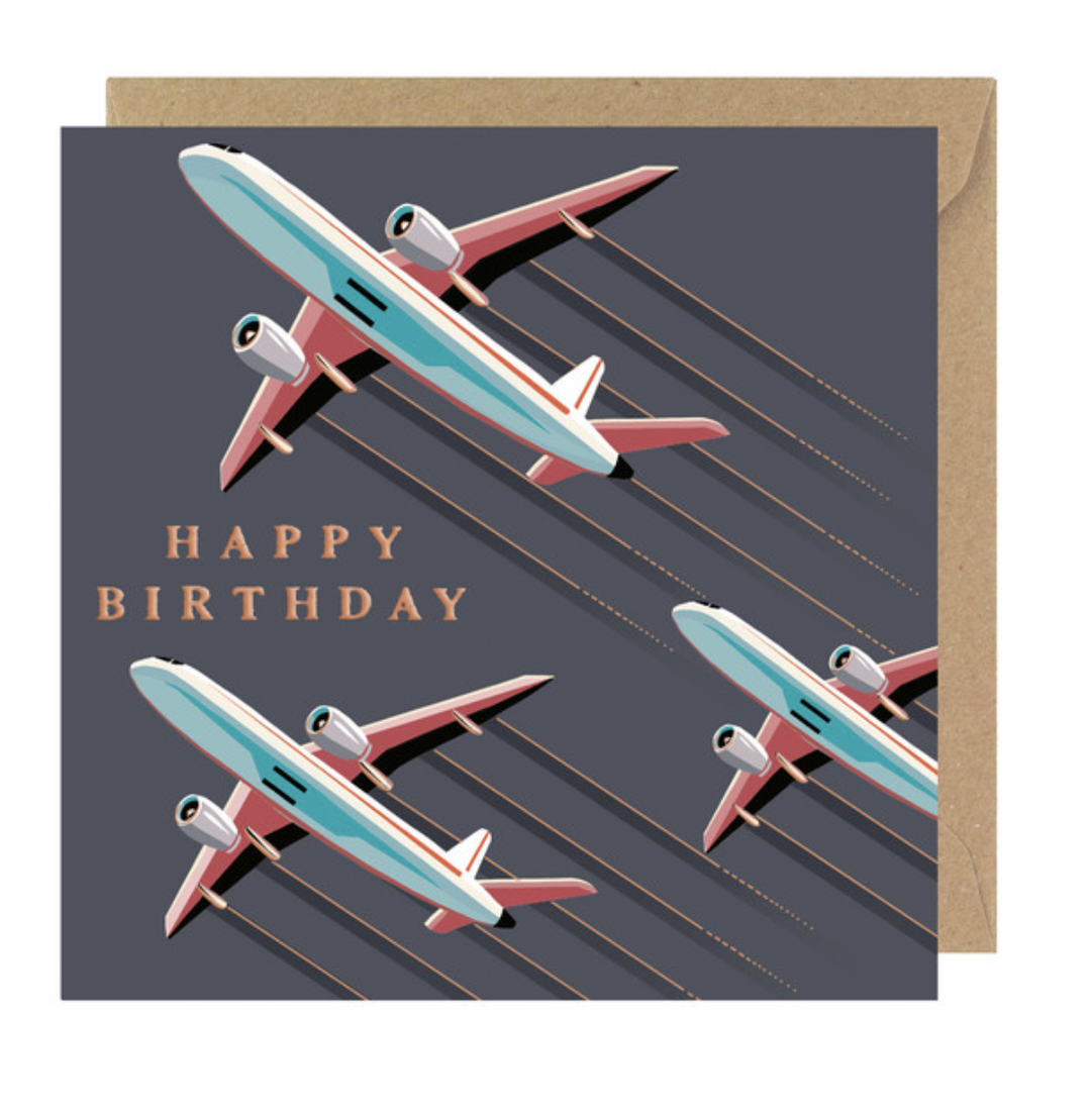 Sunburst Card - HB - Planes