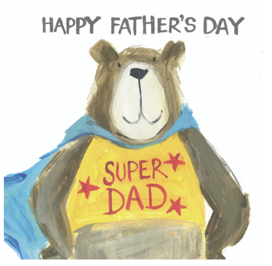 Sooshichacha Card - Super Dad Bear
