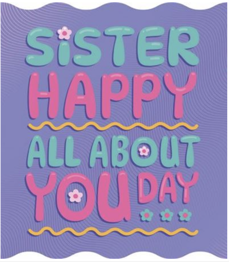 Studio Blom Card - Sister Happy All About You Day