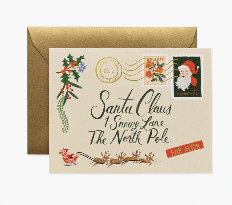Rifle Paper Co Card - Letter to Santa