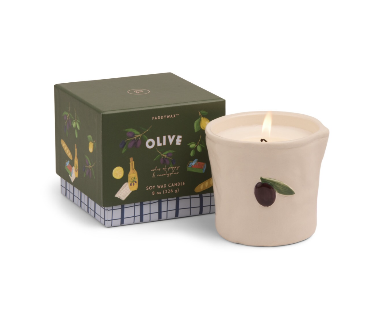 Bistro Baguette Ceramic Candle - Rosemary Thyme - 8oz.