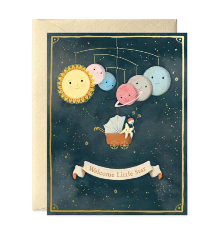 JooJoo Paper Card - Solar System Baby