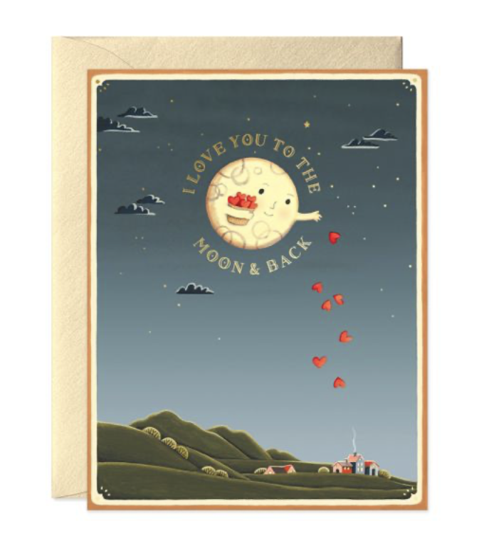 JooJoo Paper Card - Moon And Back Love