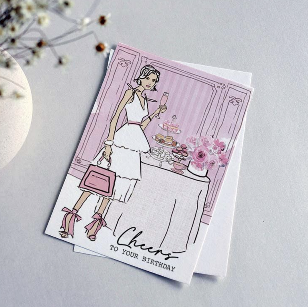 Susan Kerian Card - Cheers To Your Birthday