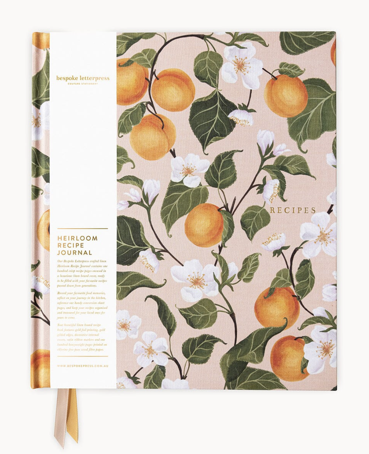 Bespoke Recipe Journal - Peaches