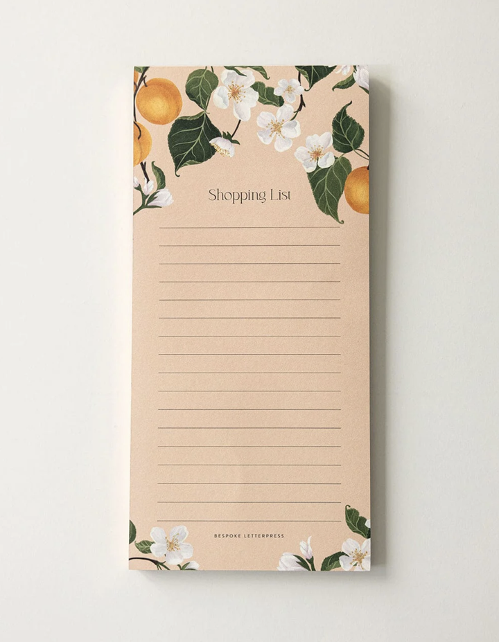 Bespoke Shopping List - Peaches
