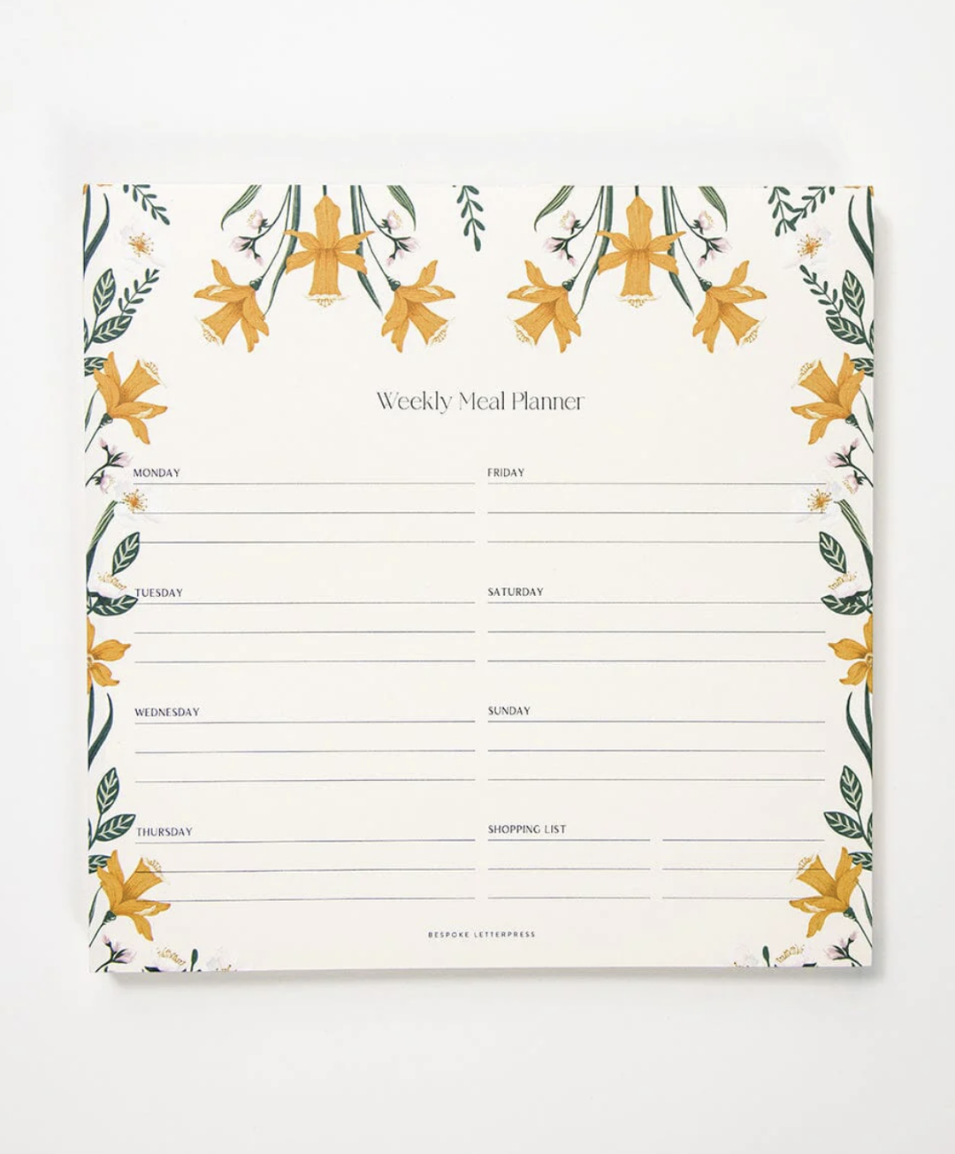 Bespoke Meal Planner - Daffodil