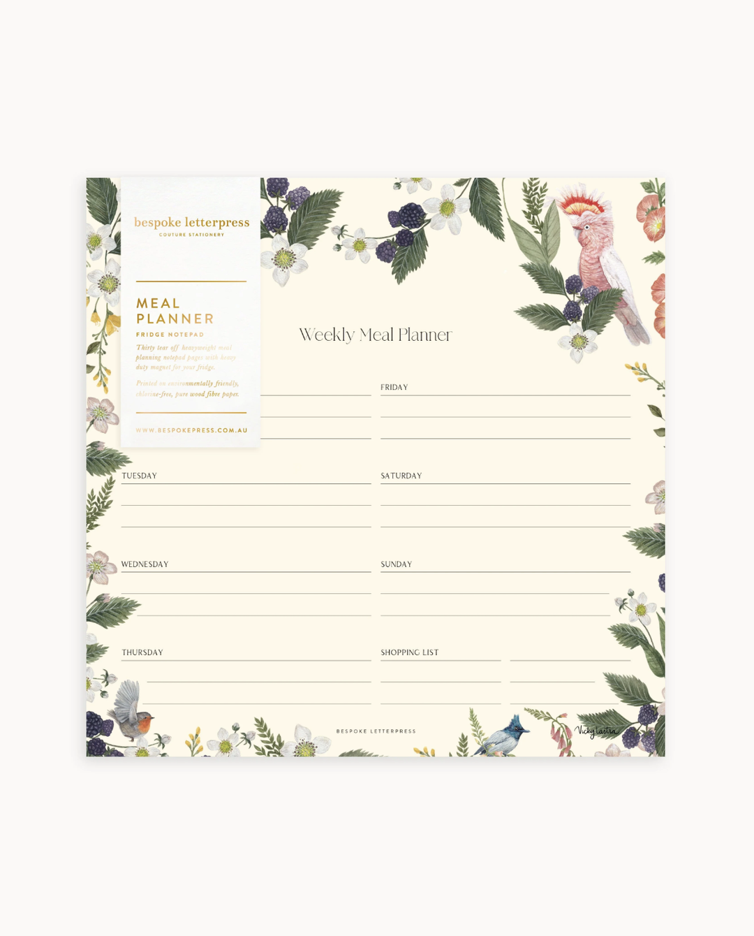 Bespoke Meal Planner - Cockatoo