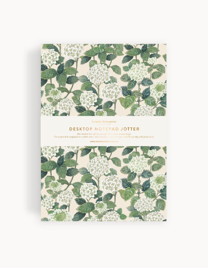 Bespoke Notepad Jotter - Hydrangea