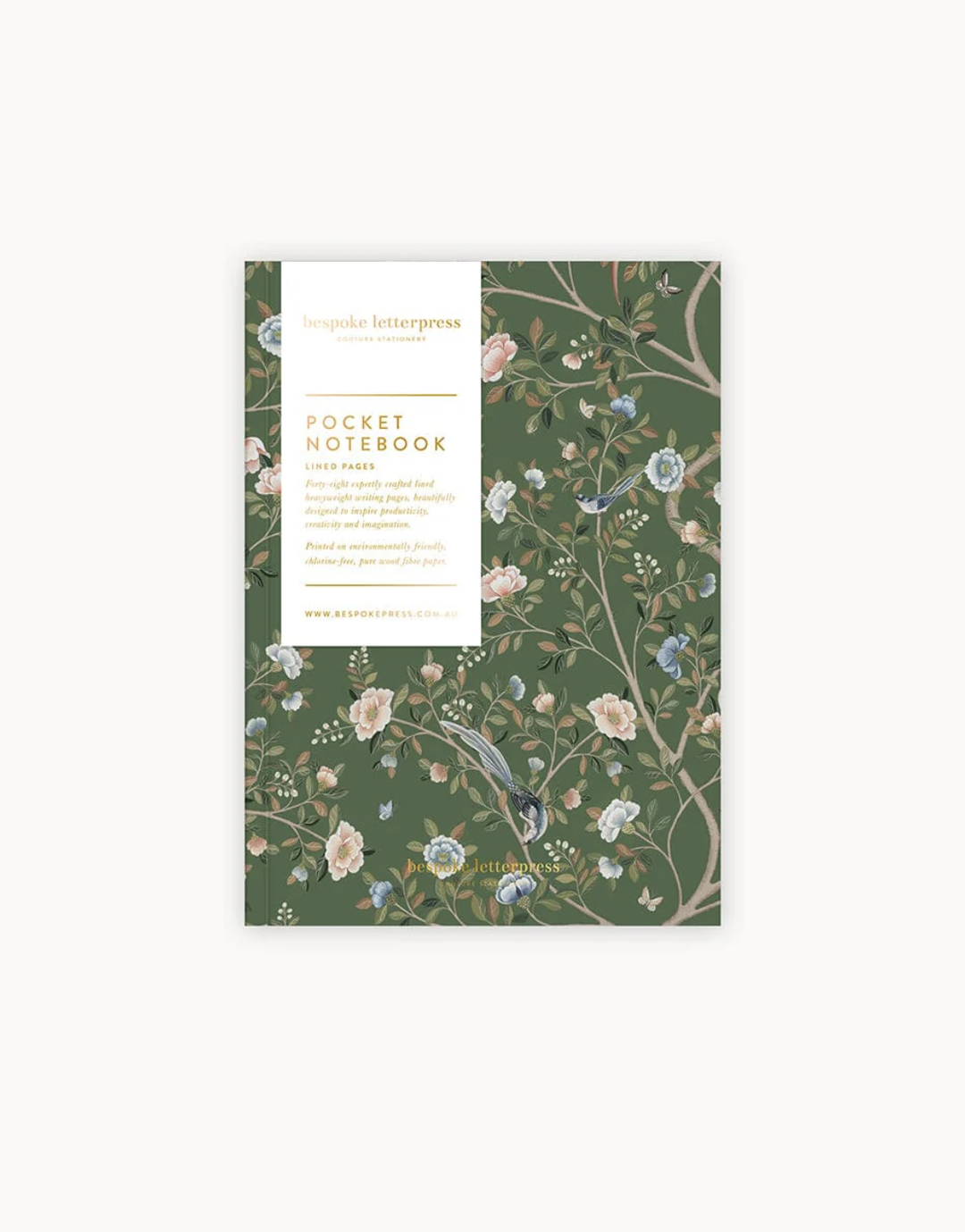 Bespoke Pocket Notebook - Camellia Tree