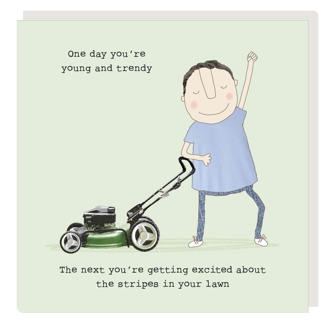 Rosie Made A Thing Card - Lawn Stripes