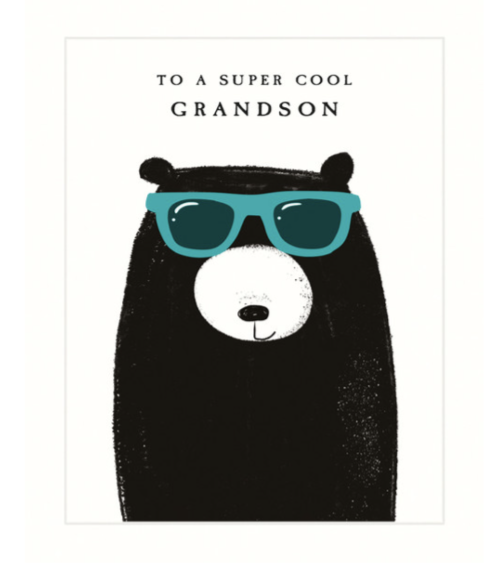 Bear Card - HB - Grandson Super Cool