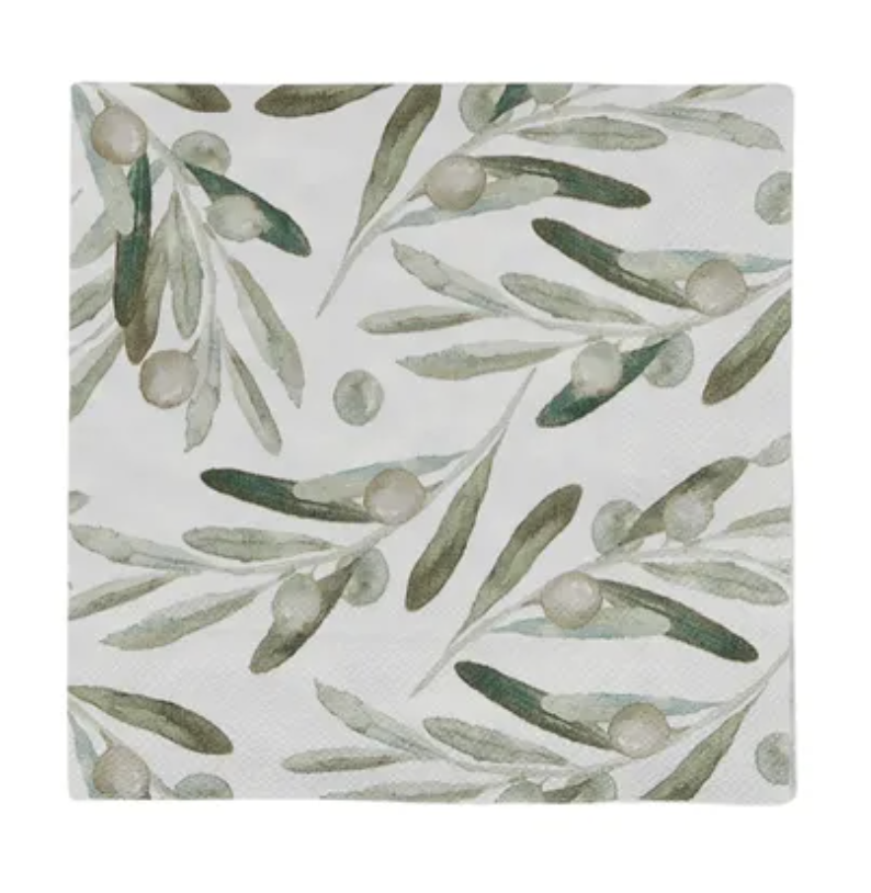 Olive Green 20Pck 3 Ply 33cm Napkin
