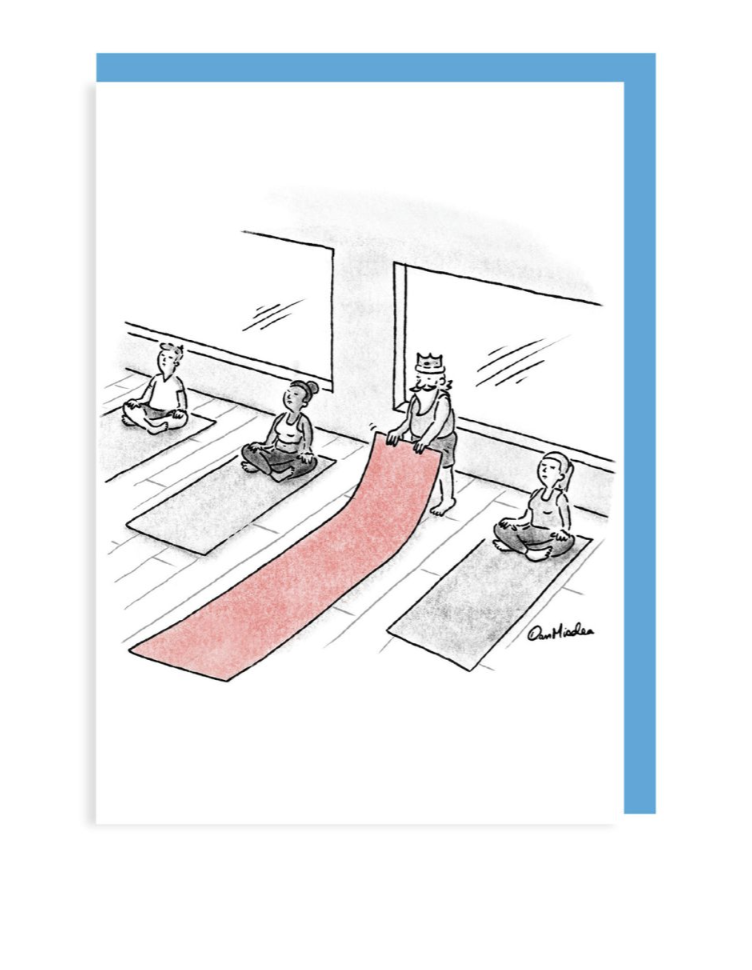 The New Yorker Card - Yoga King