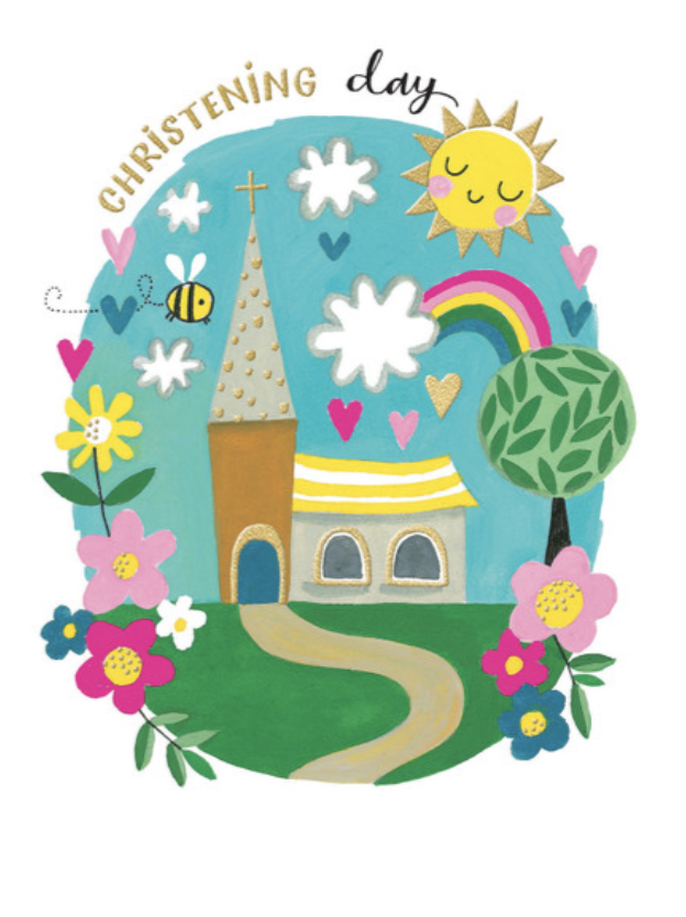 Rachel Ellen Finger Print Card - Christening Day