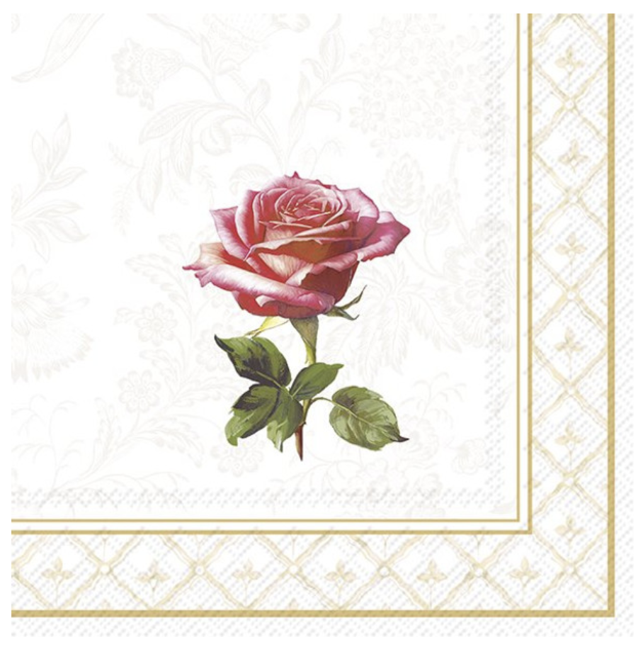 IHR 3 Ply Cocktail Napkins - Queen Of Elegance Gold
