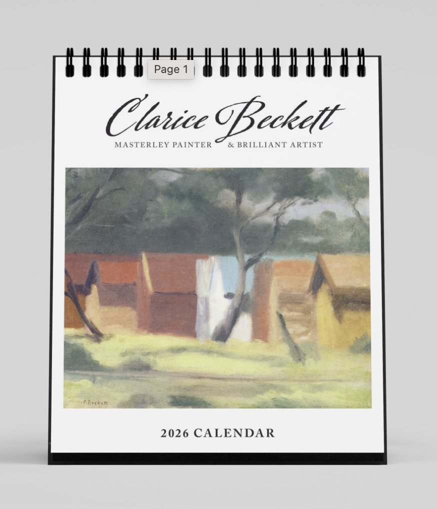 BIP 2026 Desk Calendar - Clarice Beckett