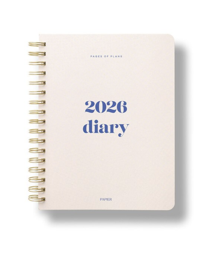 Papier 2026 Weekly Diary - Joy Off White