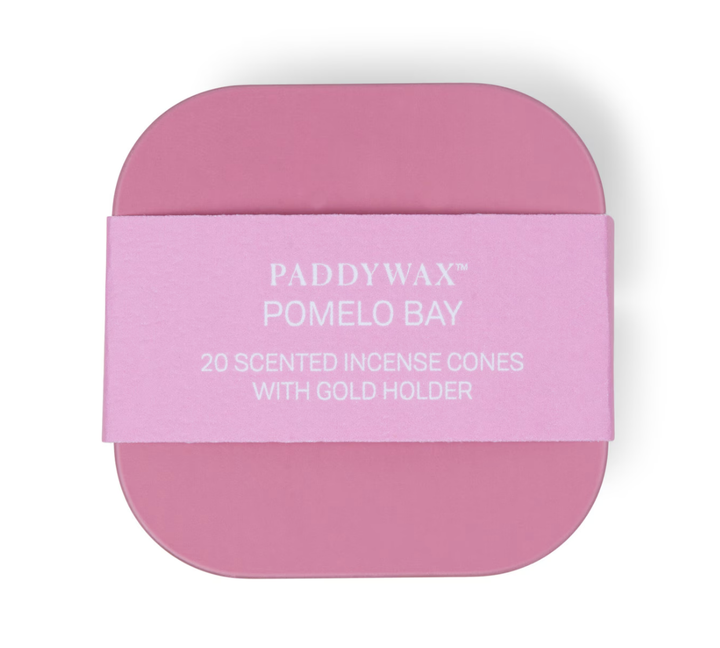 Incense Cones With Gold Holder - 20 Pack - Pomelo Bay